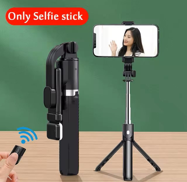 Wireless Bluetooth Selfie Stick with Light