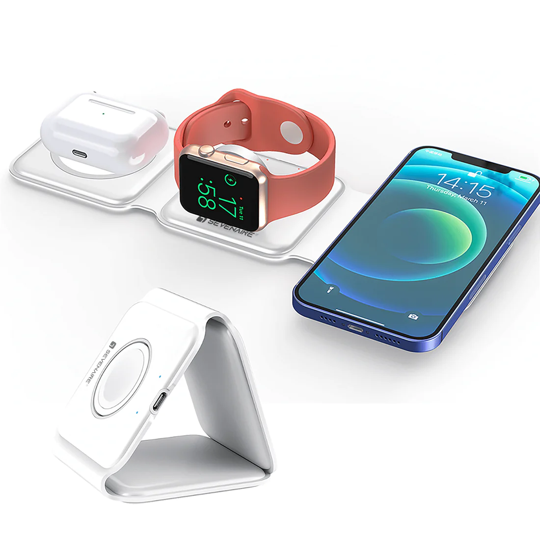 HomeBlissBoutique™ 3 in 1 Magnetic Wireless Charger