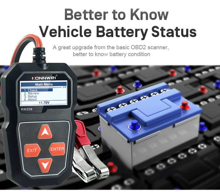 HomeBlissBoutique™ Car Battery Tester