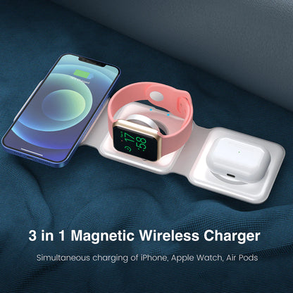 HomeBlissBoutique™ 3 in 1 Magnetic Wireless Charger