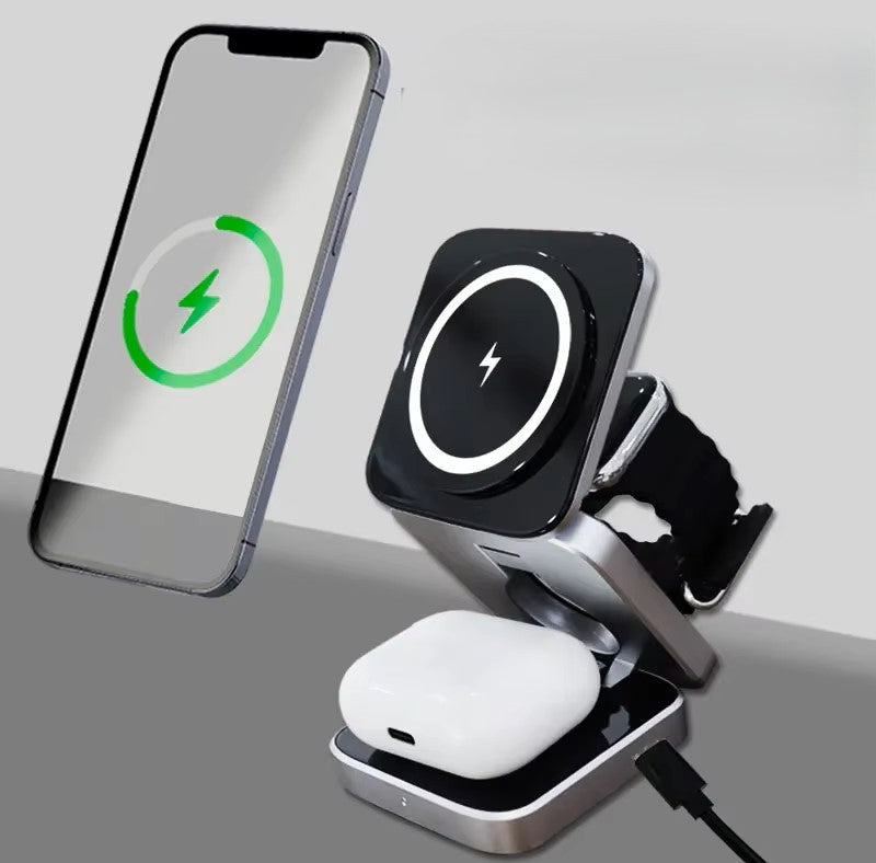 3 in 1 Wireless Travel Charging Station