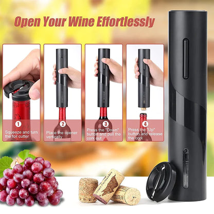 HomeBlissBoutique™ Electric Wine Opener Set